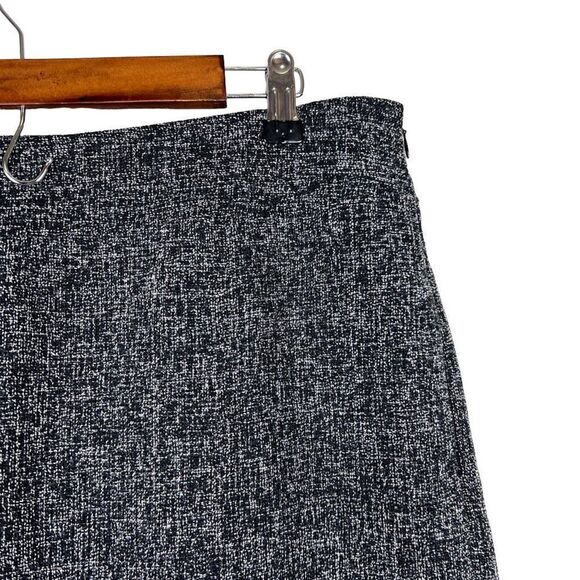 Banana Republic Factory Black White Tweed Pencil Work Professional Skirt - Picture 2 of 6